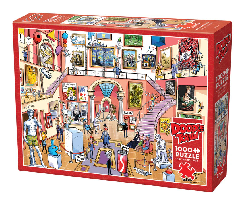 Doodletown: Museum Mischief | 1000 Piece Puzzle