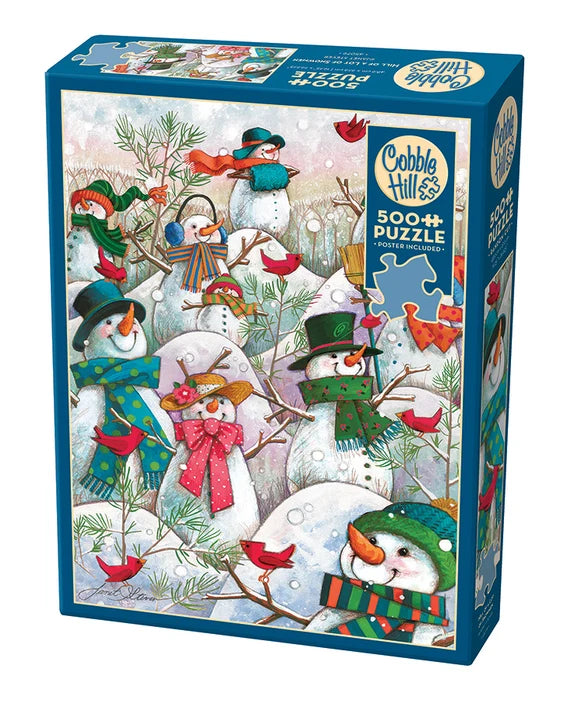 Hill of a Lot of Snowmen | 500 Piece