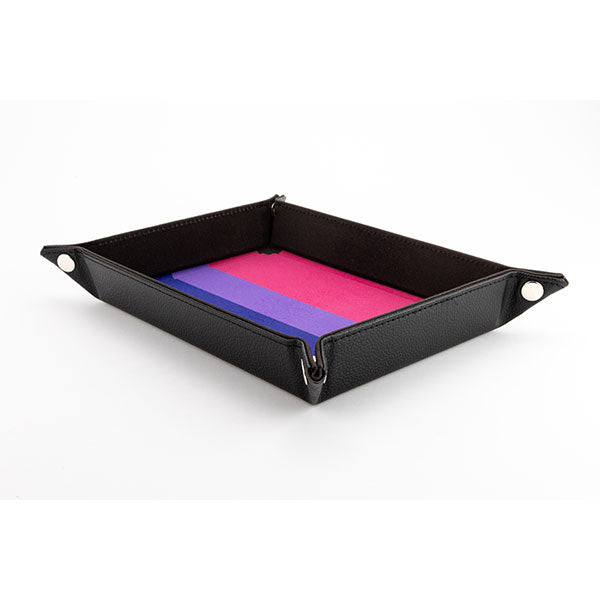 Dice Tray: Pride Velvet Folding Tray - Bisexual