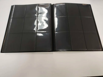Black Polypropylene 9-Pocket Binder with close strap