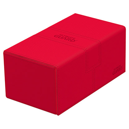 Deck Case: Twin Flip´n´Tray 200+ Standard Size Monocolor- Red