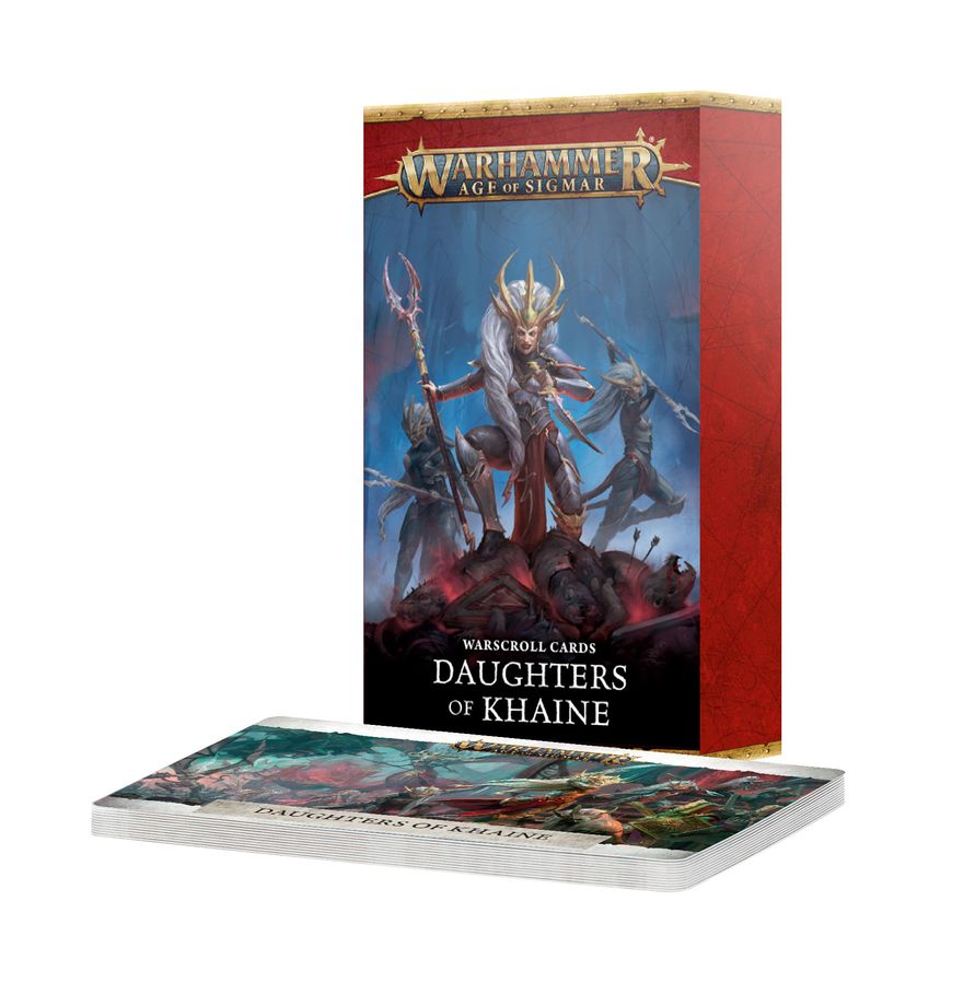 Warhammer Age of Sigmar Warscroll Cards: Daughters of Khaine