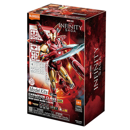 Marvel Blokees: 5.3-inch Champion Class Model Kit- CC-EX01 Infinity SAGA Iron Man MK85 EX