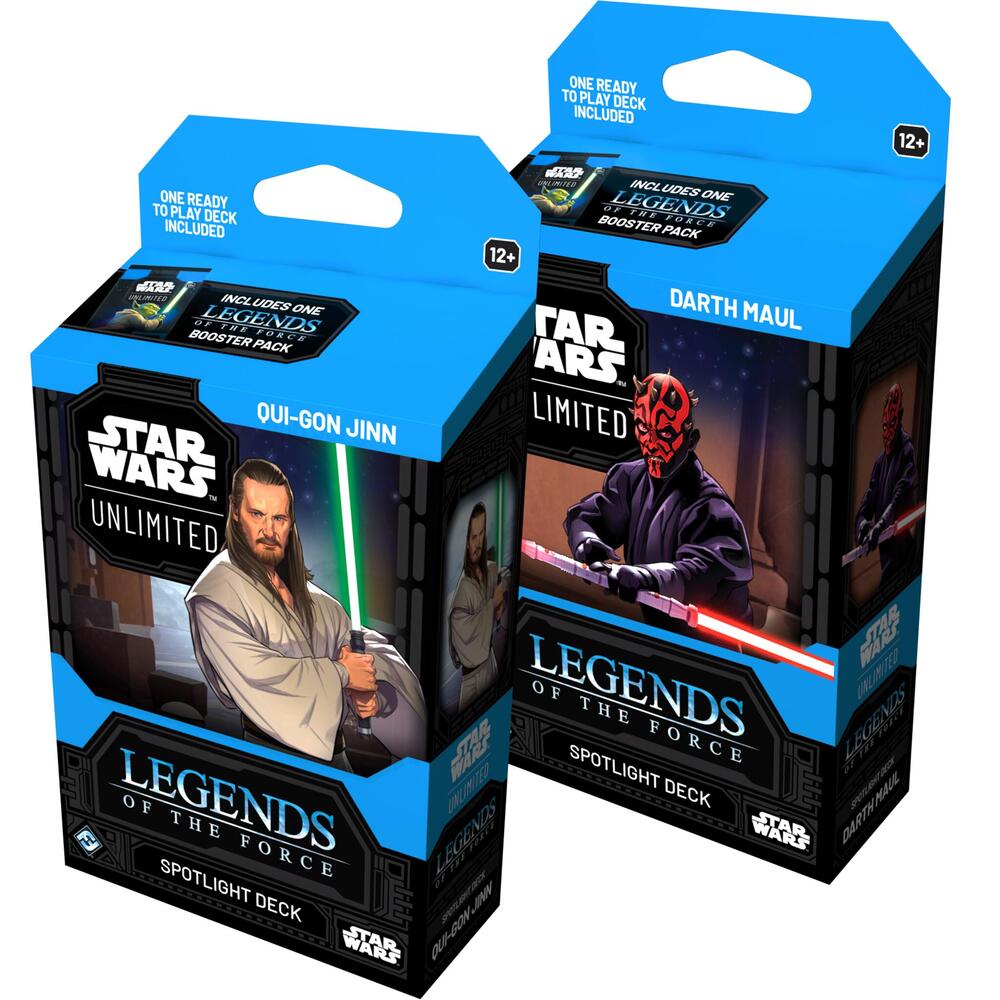 Qui-Gon Jinn & Darth Maul - Legends of the Force - Spotlight Deck Pair (Local Pick-Up Only)