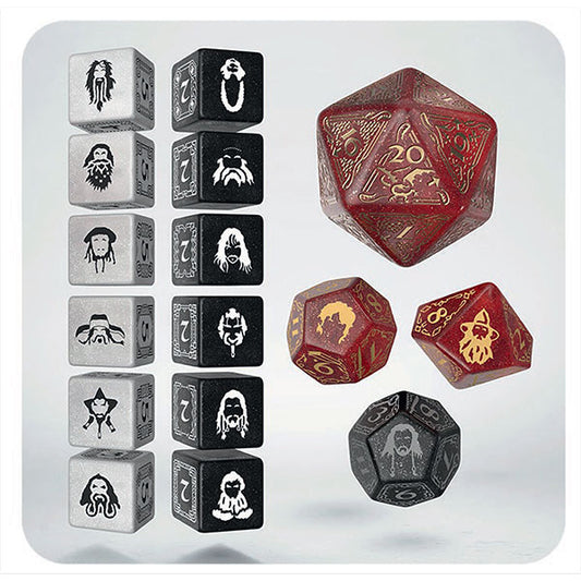7-Die Set Hobbit: TCG Dice Set- Ember Hearth