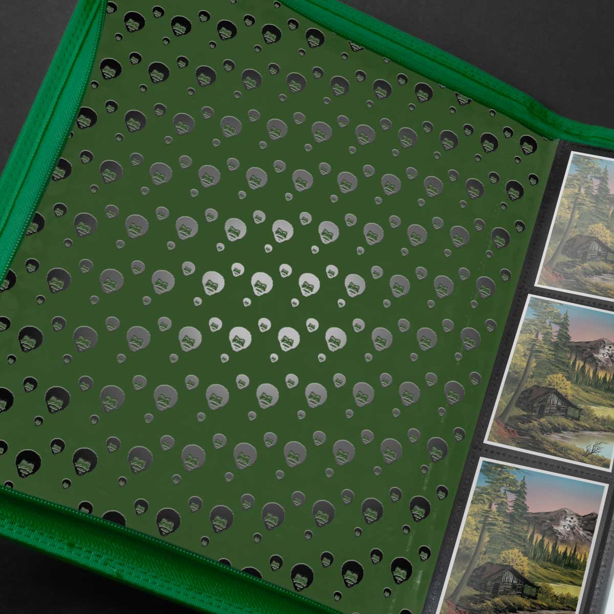 Binder: PRO 9-Pocket Zippered- Bob Ross Mountain Retreat