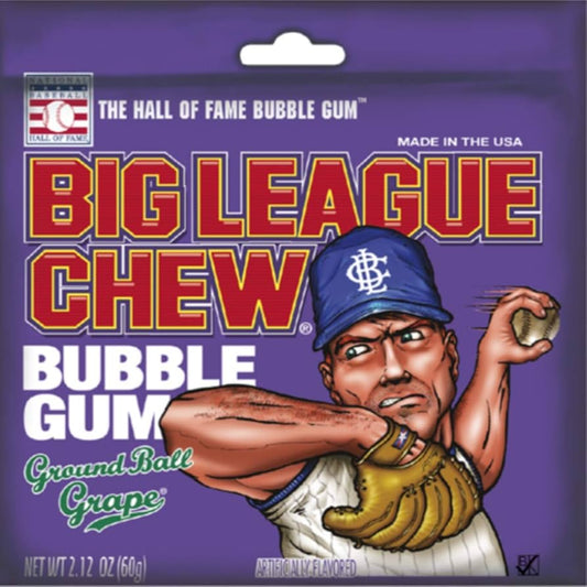 Big League Chew Bubble Gum Peg Bag - Grand Slam Grape