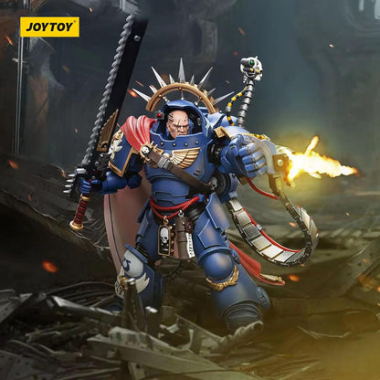 OYTOY JT7745 40K 1/18 Action Figure Toy, Ultramarines Captain in Gravis Armour, 4-inch Model Set