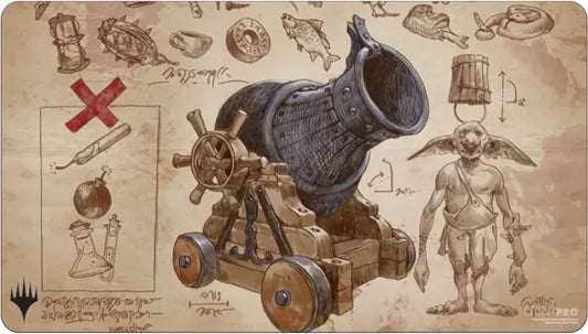 MTG: Play Mat- Brothers War Schematic Goblin Charbelcher