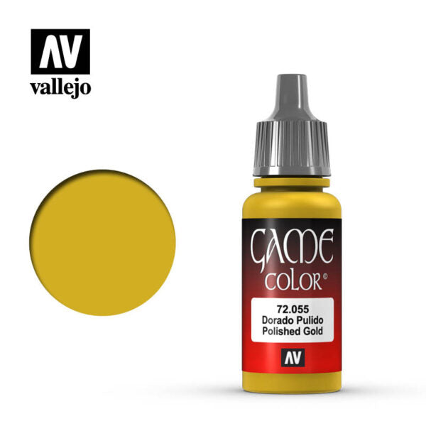 Vallejo Game Color: Metal - Polished Gold 18 ml.