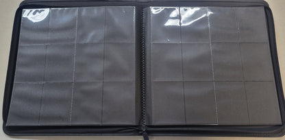 Black 12 Pocket Zipper Binder