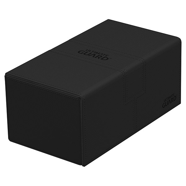 Deck Case: Twin Flip´n´Tray 200+ Standard Size Monocolor- Black