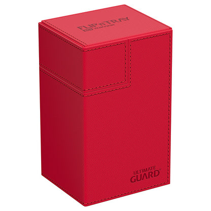Deck Case: Twin Flip´n´Tray 80+ Standard Size Monocolor- Red
