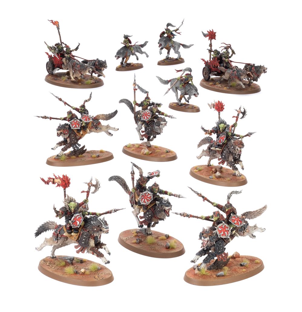 Age of Sigmar: Spearhead: Gloomspite Gitz – Snarlpack Huntaz