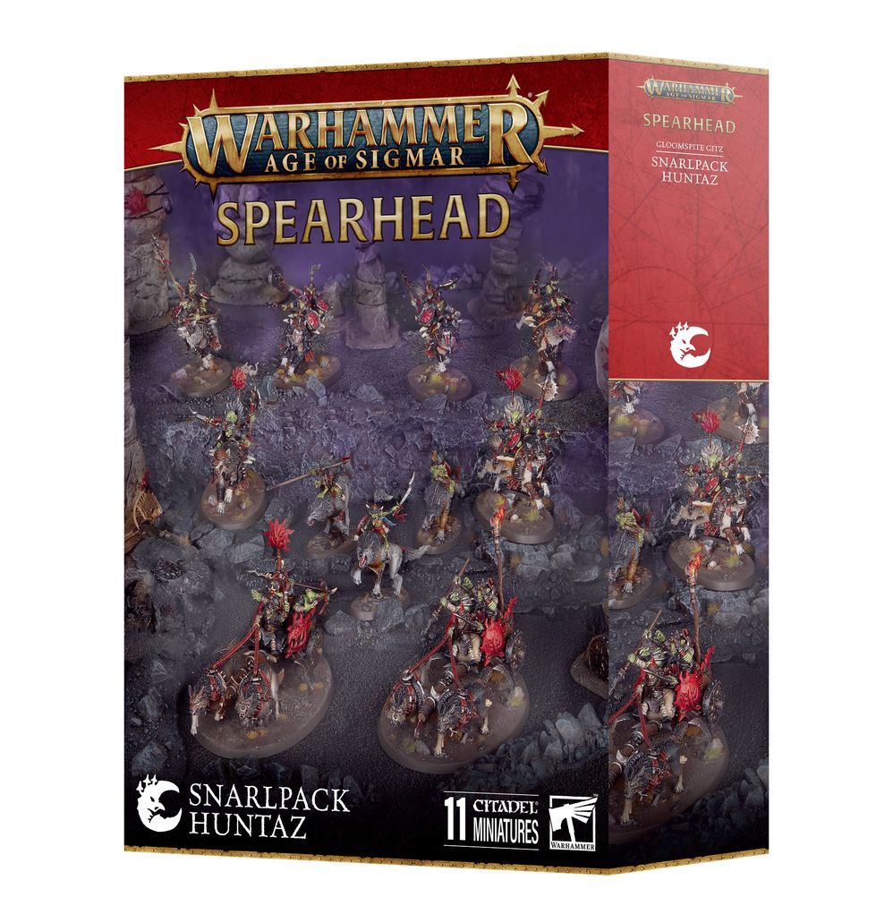 Age of Sigmar: Spearhead: Gloomspite Gitz – Snarlpack Huntaz