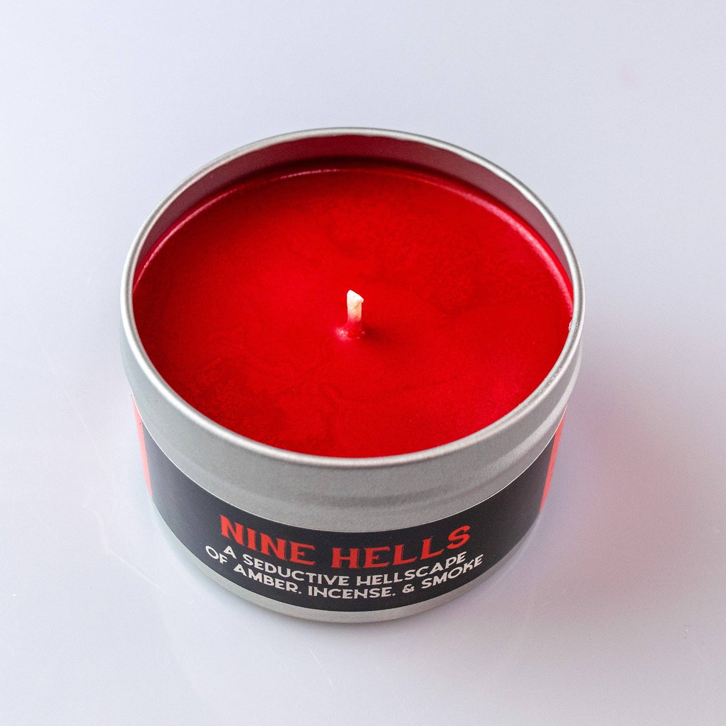 Nine Hells Gaming Candle: 8oz Tin