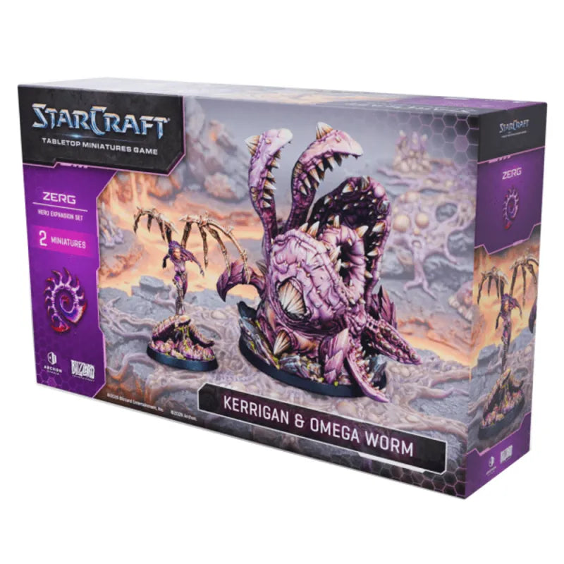 Starcraft: Tabletop Miniatures Game- Zerg: Kerrigan & Omega Worm