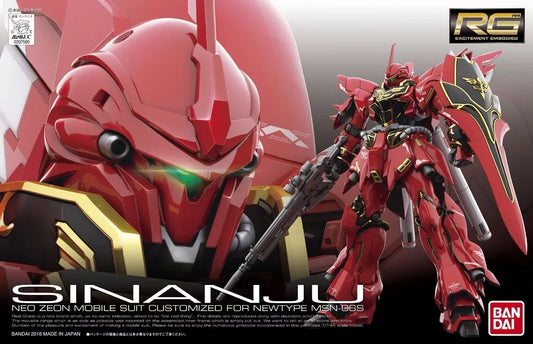 Bandai Rg 1/144 Msn-06s Sinanju Plastic Model Kit Gundam Uc