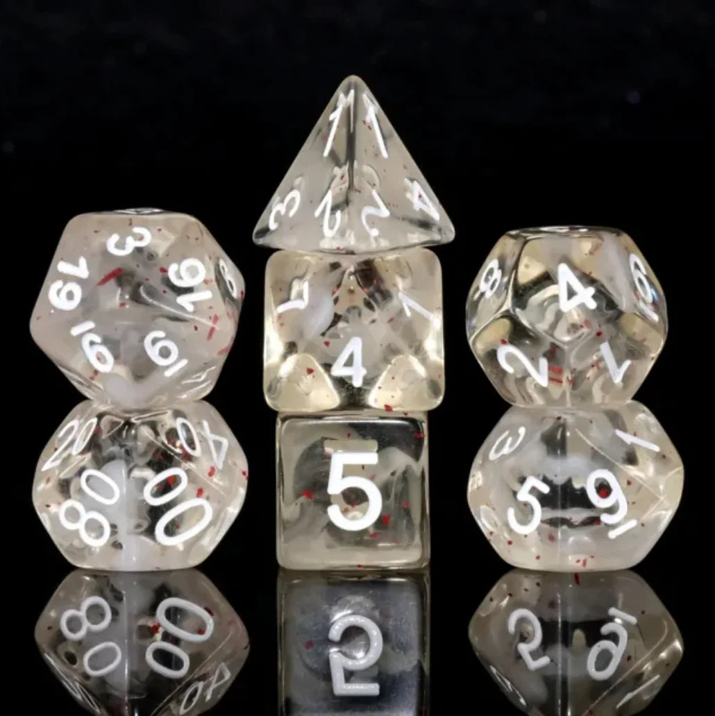 Blossom Snowfall RPG Dice Set