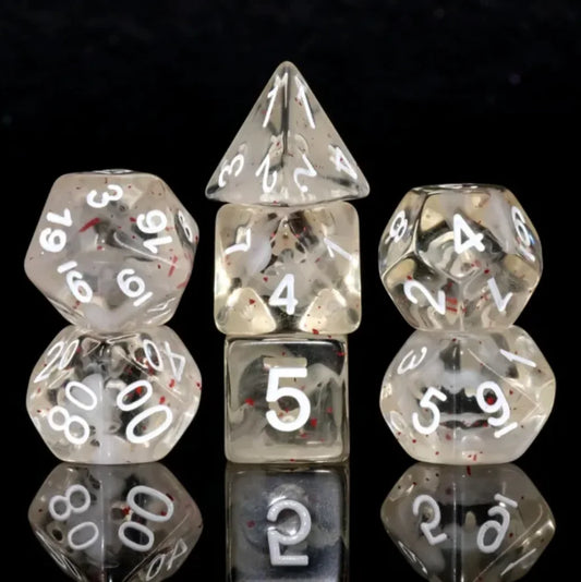 Blossom Snowfall RPG Dice Set