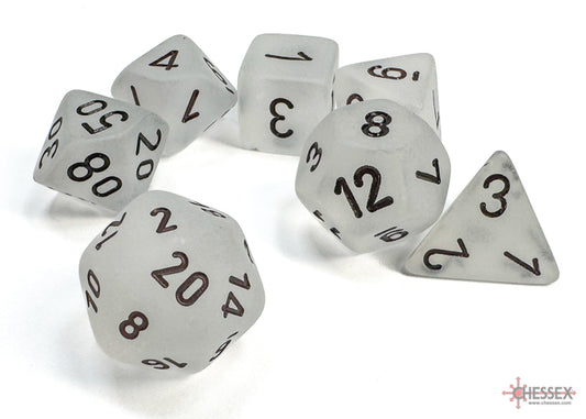 Frosted: Clear/Black 7 Piece Poly