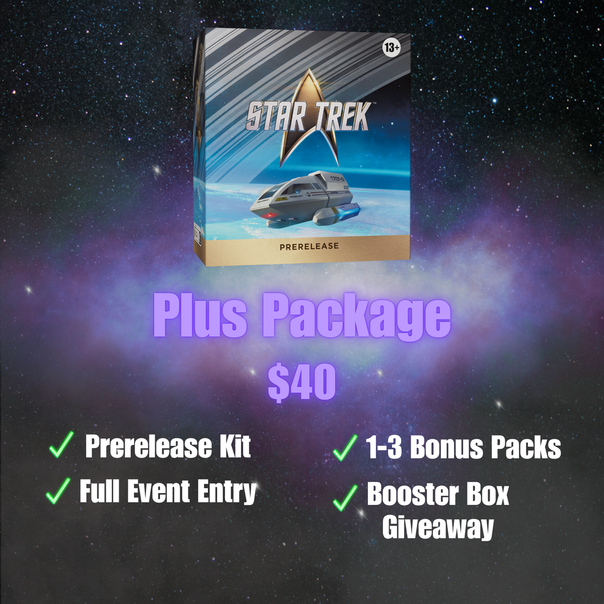 Star Trek Prerelease (Plus Package)