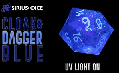 RPG Dice Set (7): CLoak & Dagger - Blue