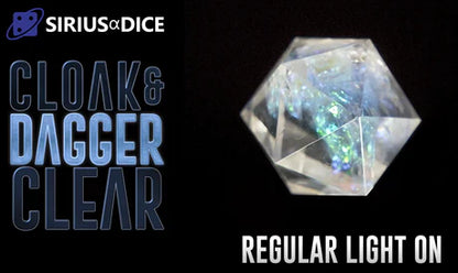 RPG Dice Set (7): CLoak & Dagger - Clear