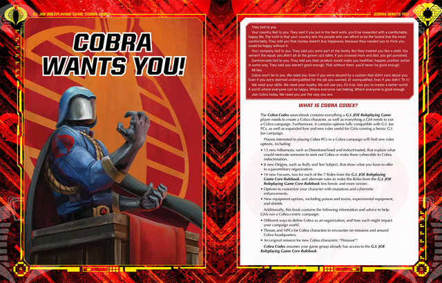 G.I. JOE Roleplaying Game Cobra Codex Sourcebook
