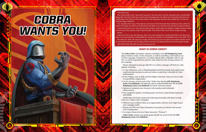 G.I. JOE Roleplaying Game Cobra Codex Sourcebook
