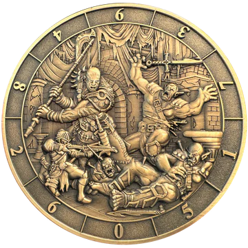 Dice Coin: d10 Battle Scene