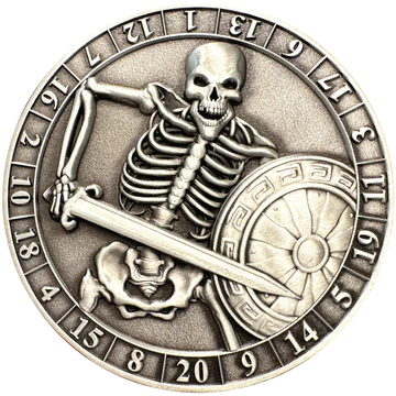 Dice Coin: d20 Skeleton