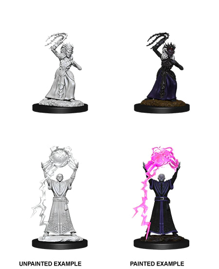 D&D Nolzur's Marvelous Miniatures: Drow Mage & Drow Priestess