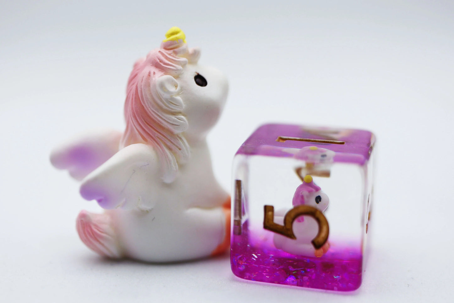 Foam Brain Games Plastic Dice Mystic Unicorn RPG Dice Set