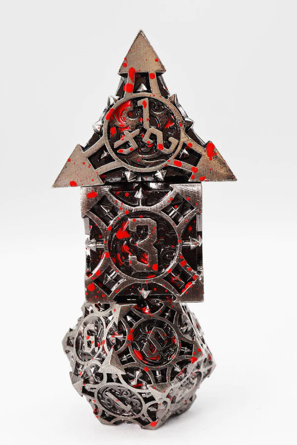 Foam Brain Games: Vampiric Arrow Metal RPG Dice Set