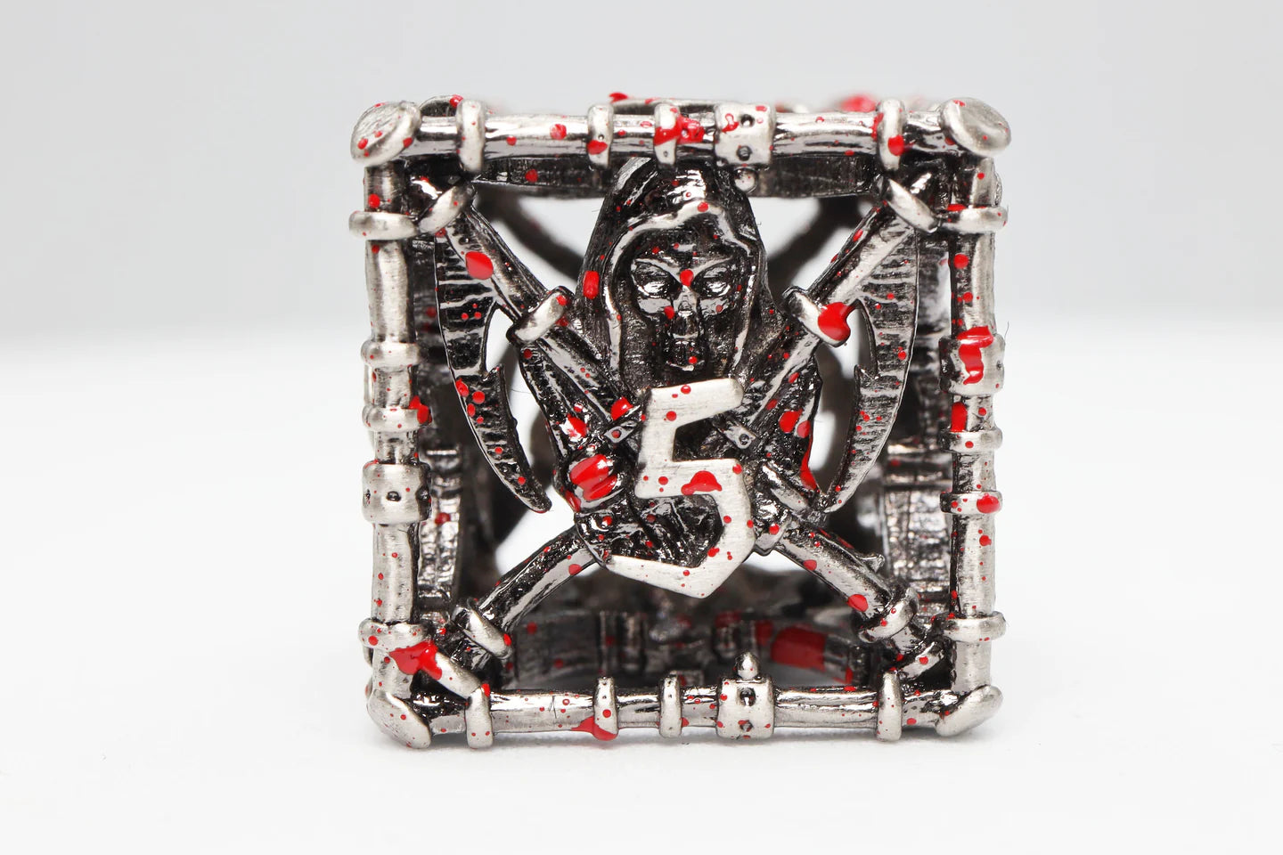 Grim Scythe: Sanguine - Metal RPG Dice Set