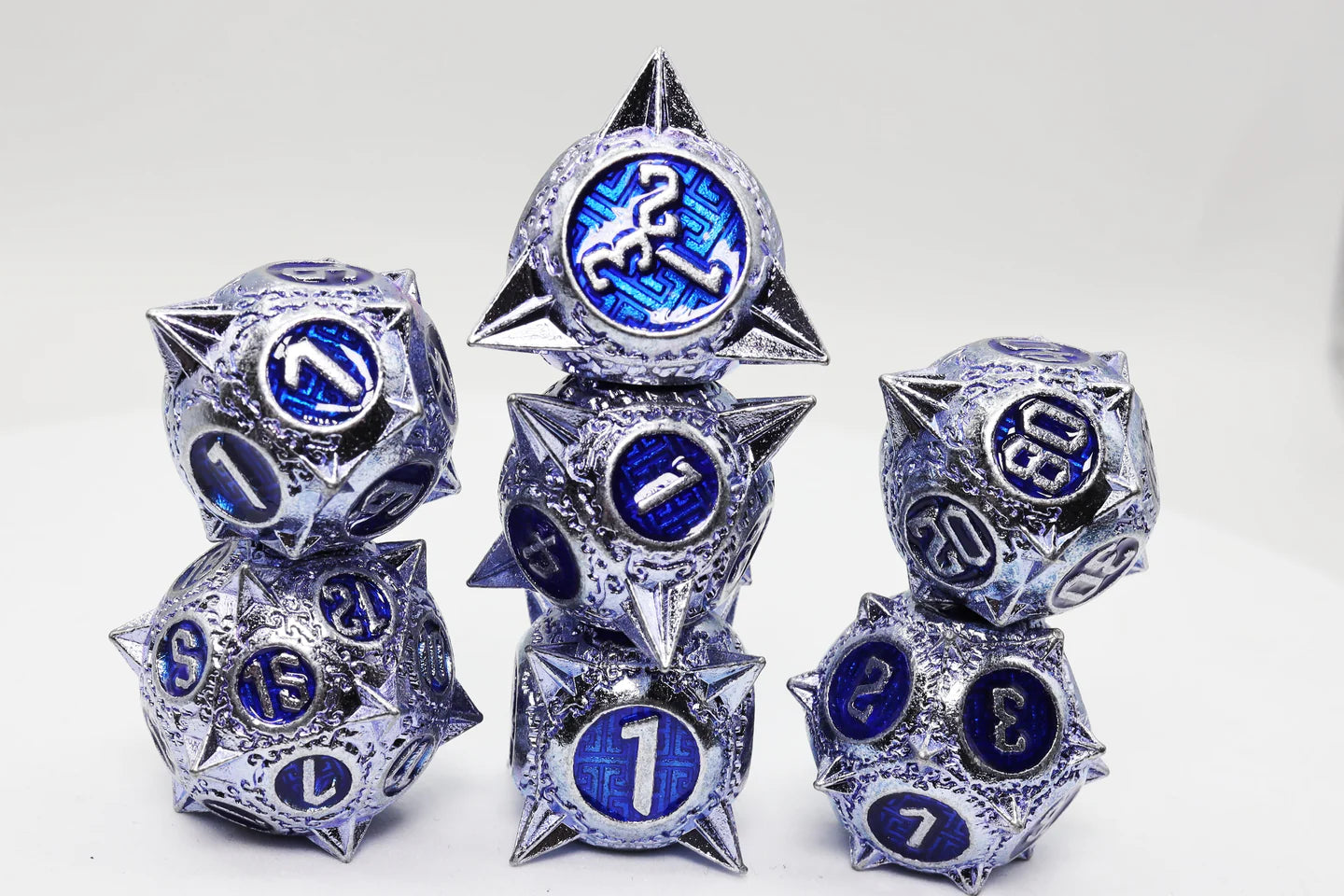 Meteor Storm: Peculiar Purple - Metal RPG Dice Set