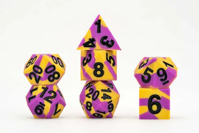 Sharp Edge Silicone Rubber Dice Set: Intersex