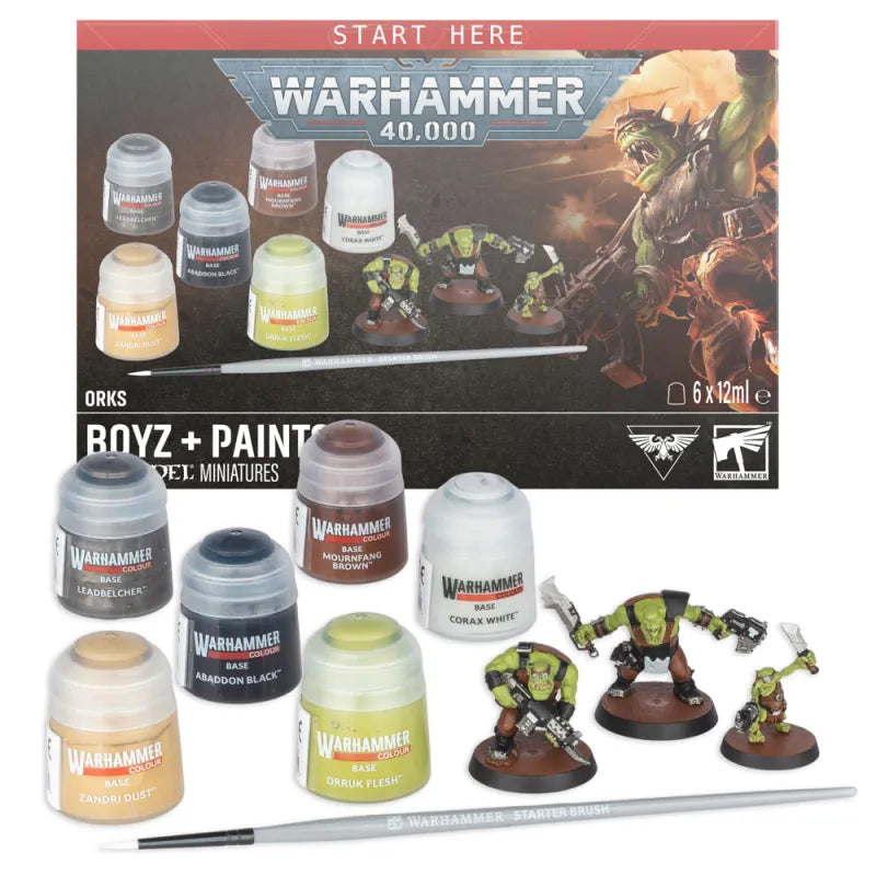 Warhammer 40K: Orks - Boyz + Paints