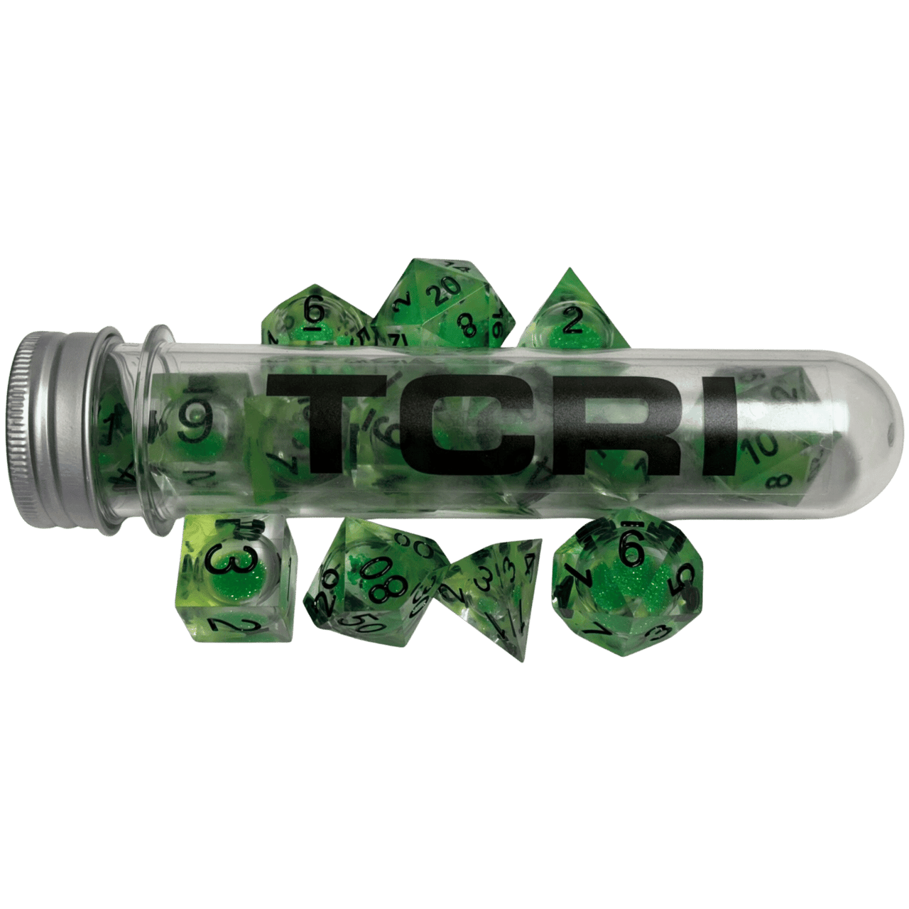 TMNT RPG - 7 Piece Dice Set - Mutagen Green