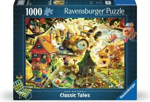 Jigsaw Puzzle Dean MacAdam: Look Out Little Pigs! - 1000 Pieces Puzzle
