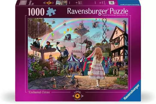 Jigsaw Puzzle Look & Find: Enchanted Circus - 1000 Pieces Puzzle