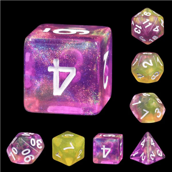 Foam Brain Games:  Lemon Jelly RPG Dice Set