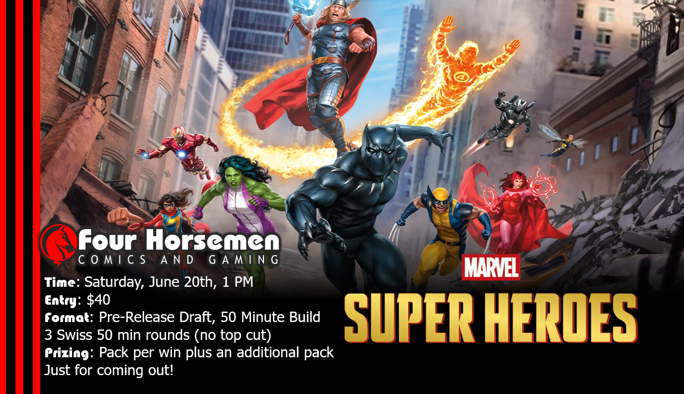 MTG Marvel Superheroes Pre-Release, Saturday July 20th, 2026