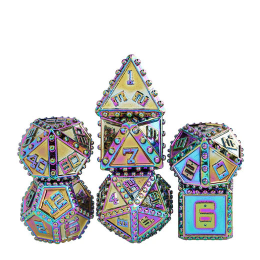 Mystic Brigandine Armor - Metal RPG Dice Set