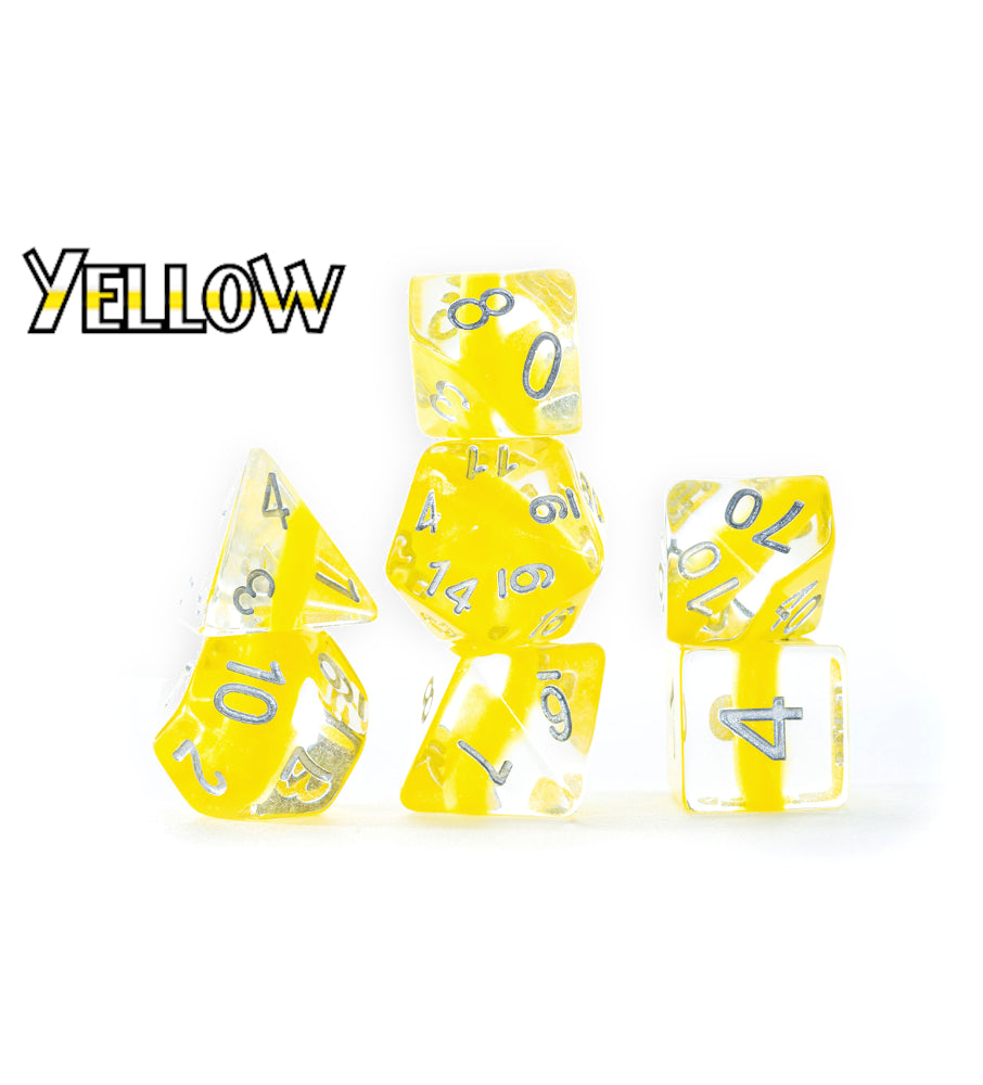 “Yellow” Neutron Dice (7 Polyhedral Dice Set)