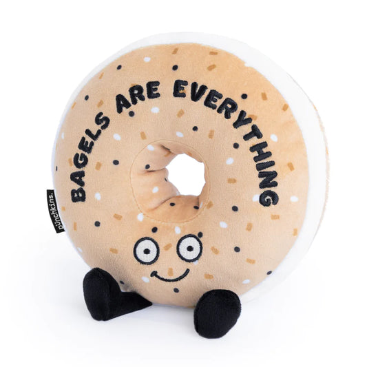 "Bagels are Everything" Plush Bagel