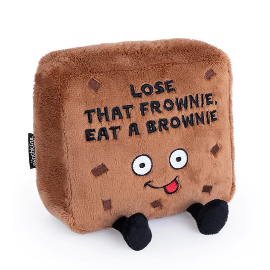 "Lose That Frownie" Plush Brownie