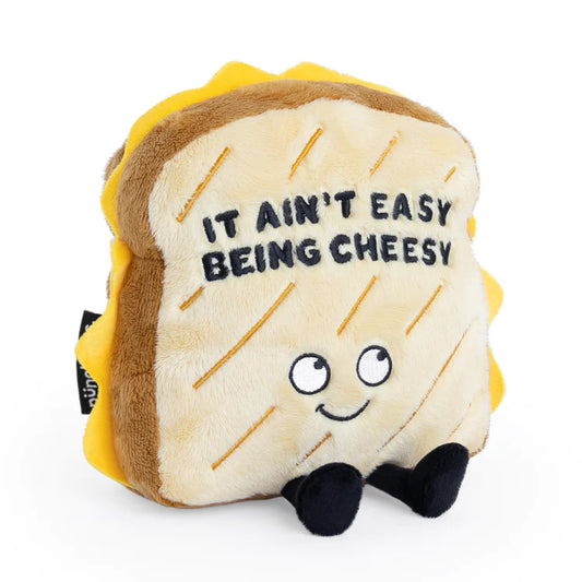 "It Ain't Easy Being Cheesy" Plush Grilled Cheese