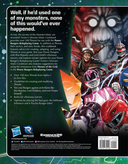 Power Rangers Roleplaying Game Finster's Monster-Matic Cookbook Sourcebook